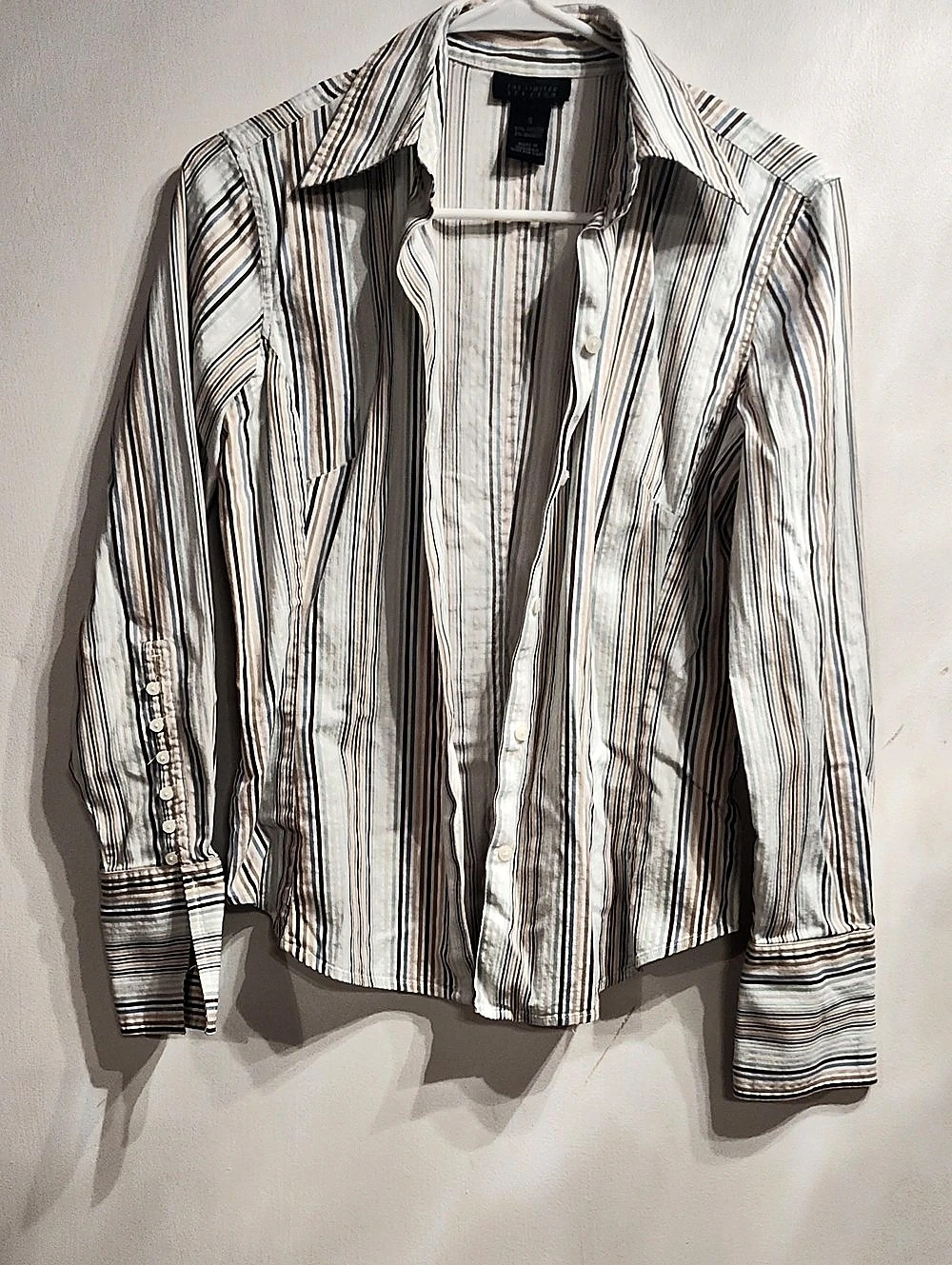 The Limited Striped Small Like New. Multicolor Form Fitting Dress Casual